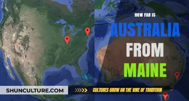 Travel Distance: Maine to Australia
