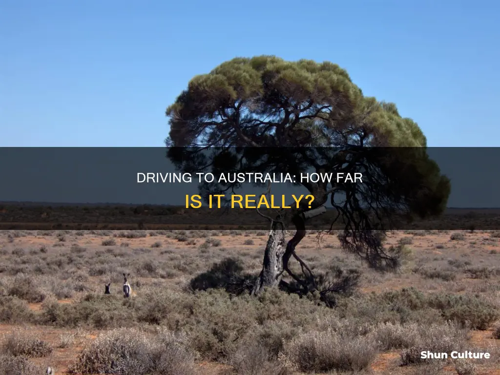 how far is australia from me by car