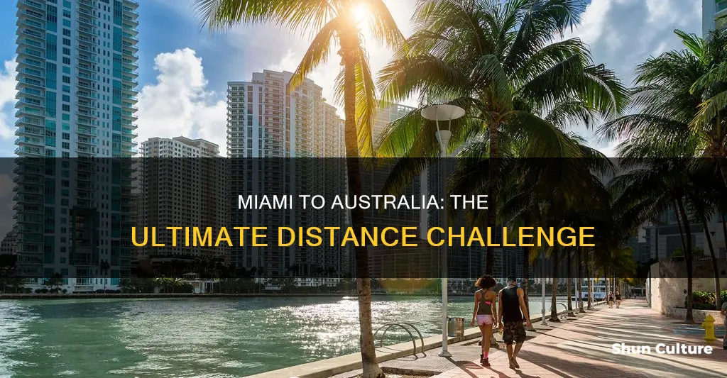 how far is australia from miami