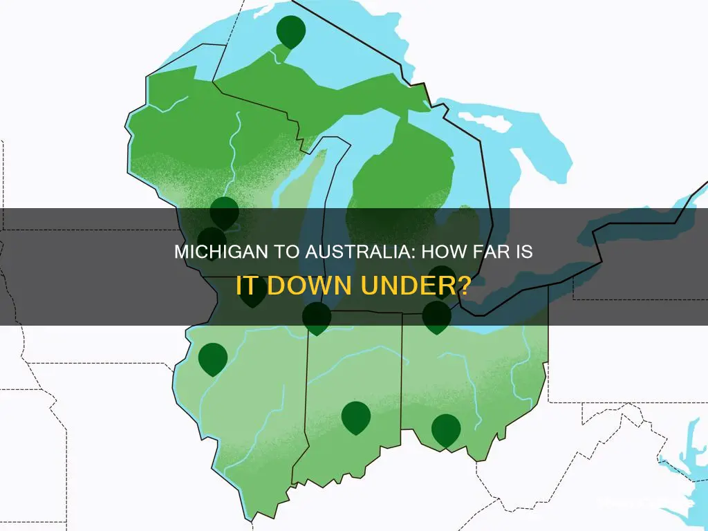 how far is australia from michigan