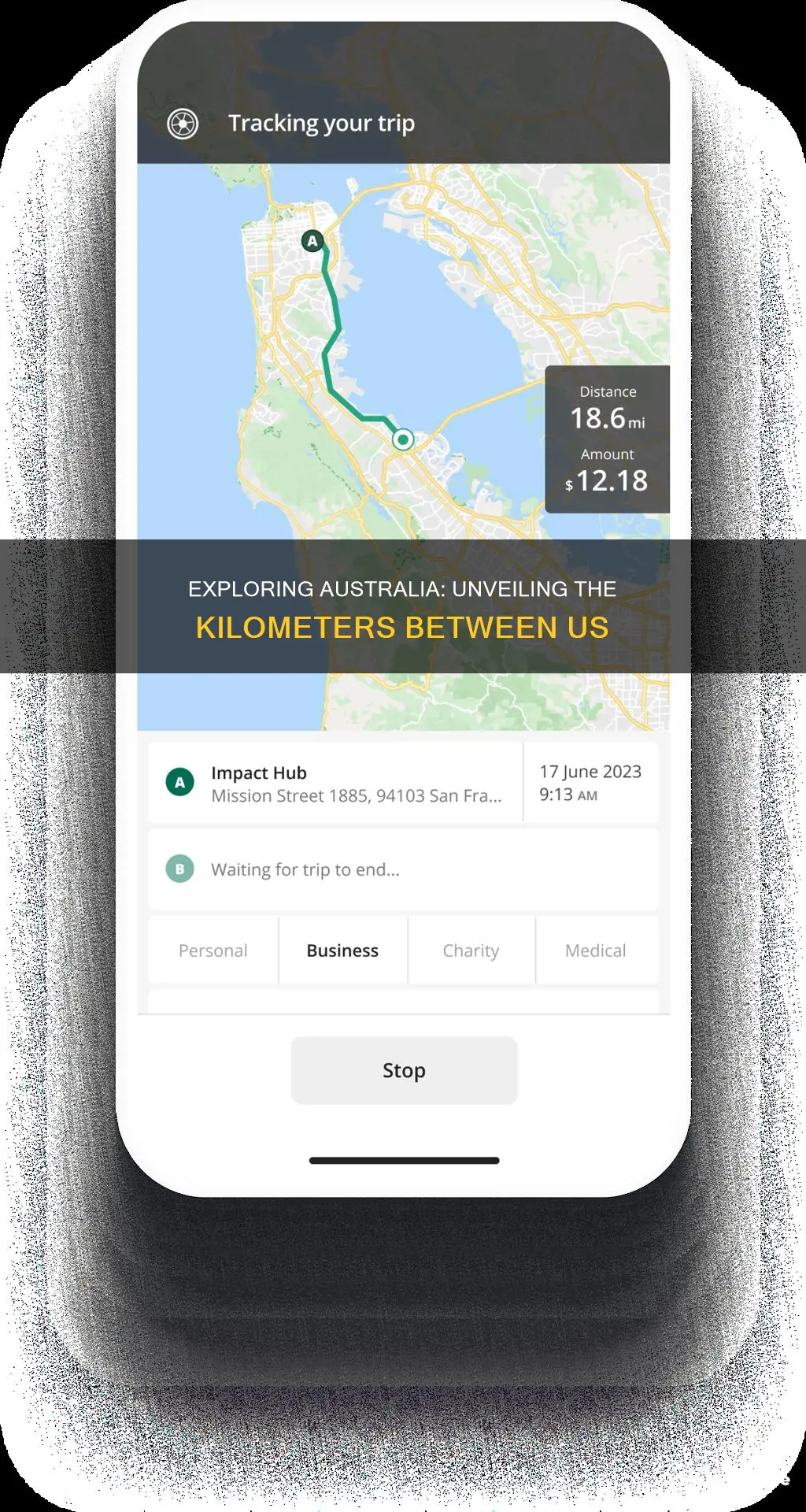 how far is australia from my current location in kilometers