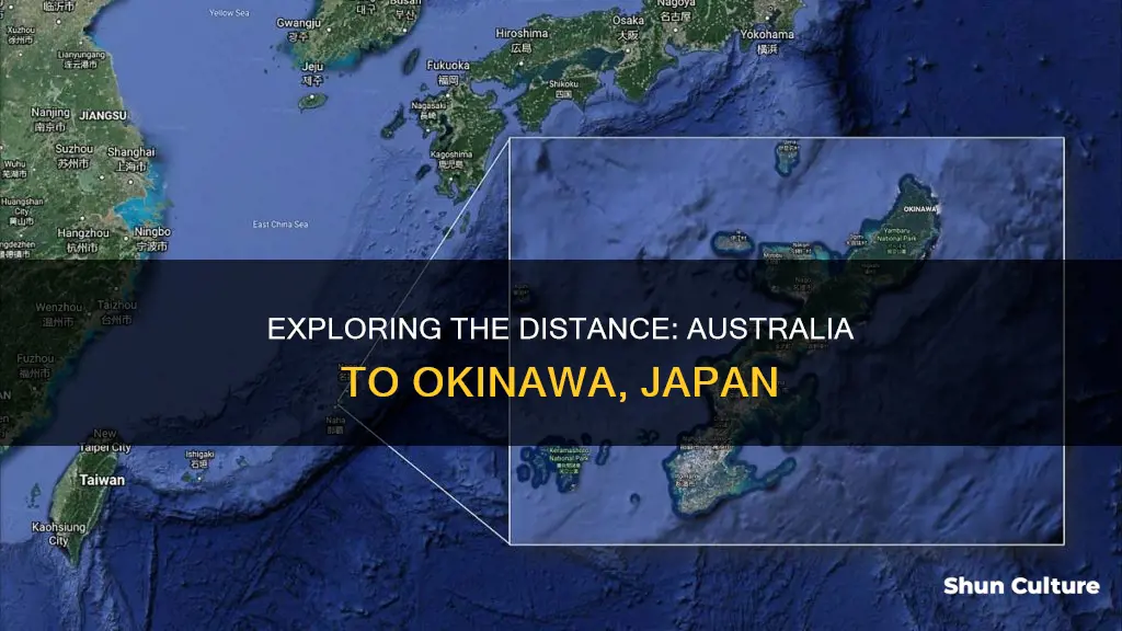 how far is australia from okinawa japan