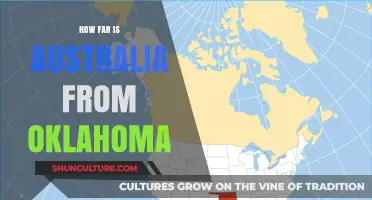 Travel Distance: Oklahoma to Australia
