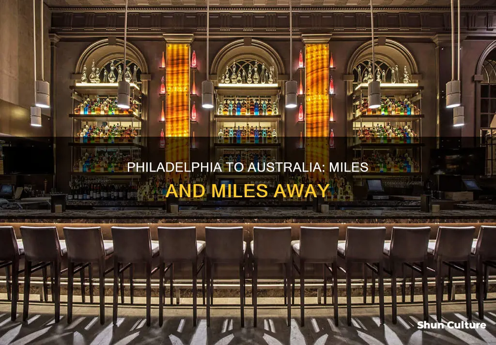 how far is australia from philadelphia