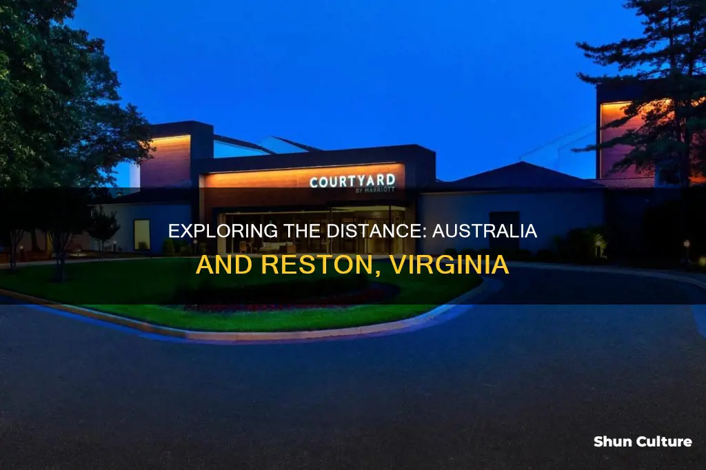 how far is australia from reston verginia