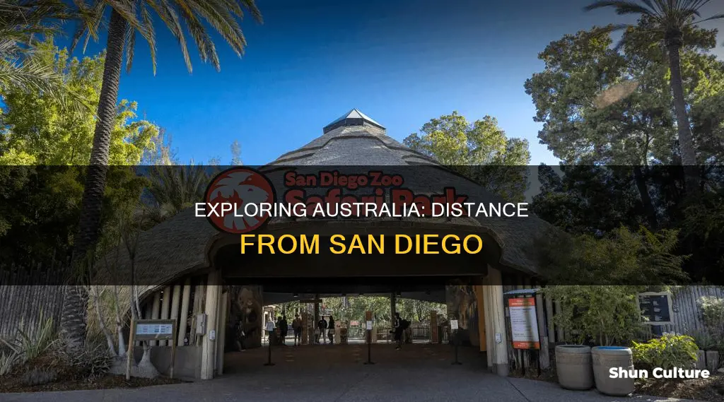 how far is australia from san diego