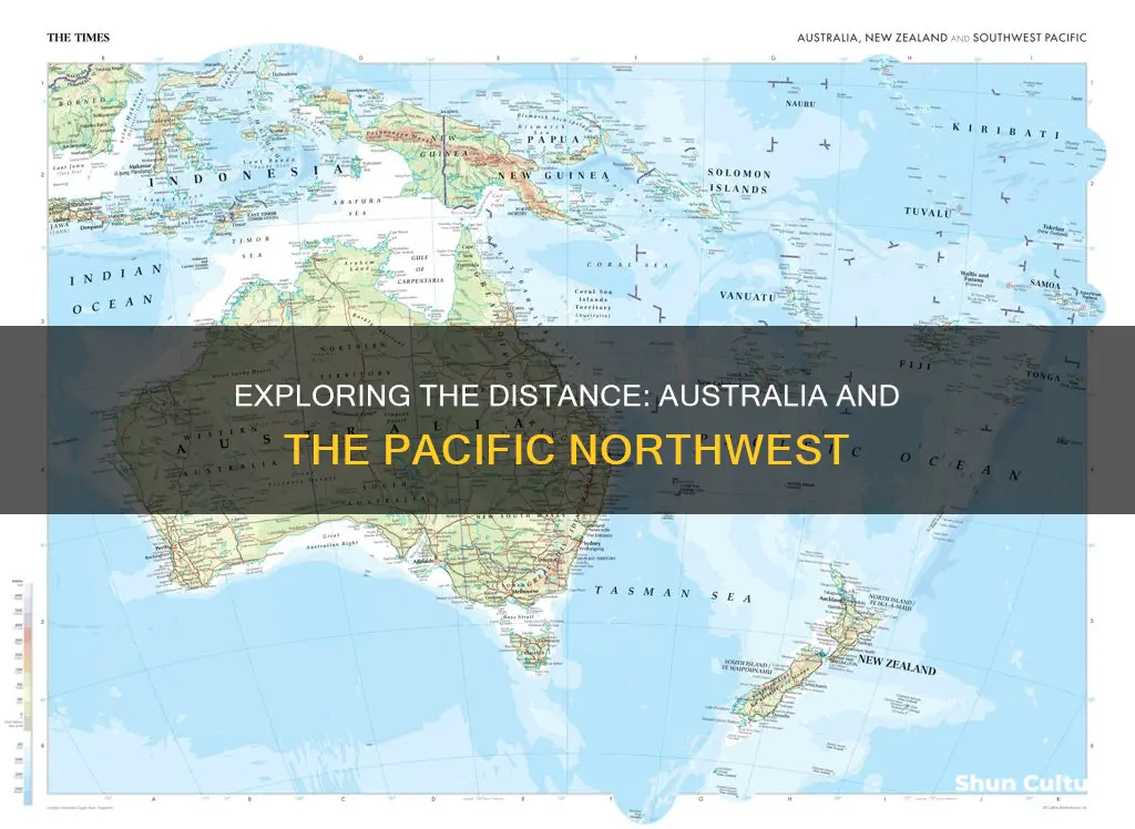 how far is australia from the pacific northwest