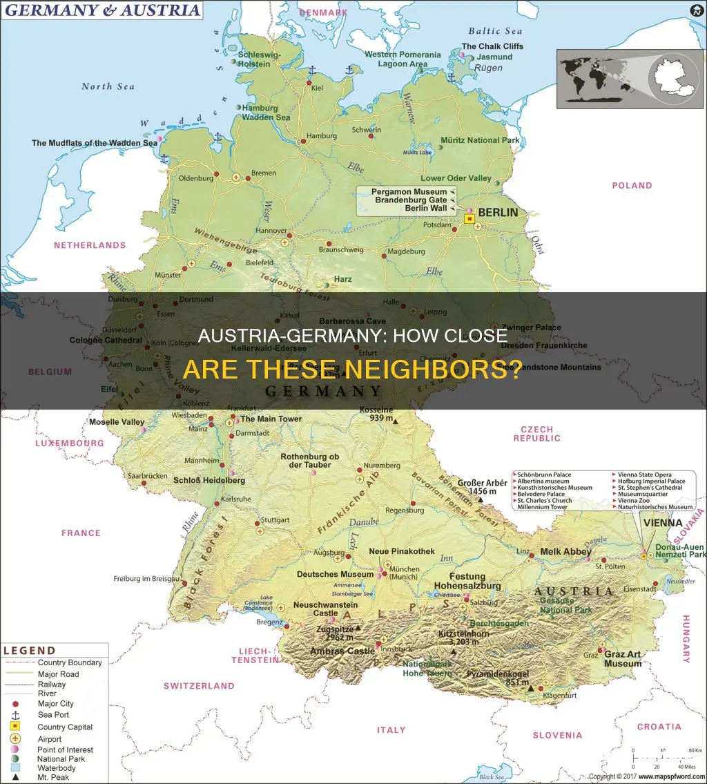 how far is austria from germany