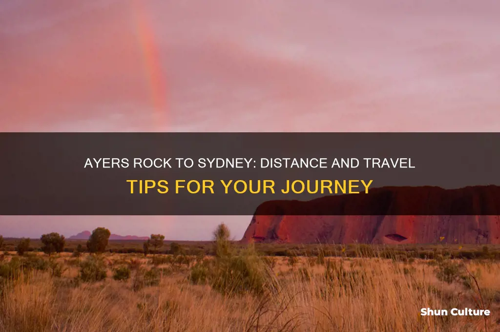 how far is ayers rock from sydney australia