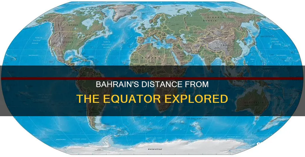 how far is bahrain from the equator