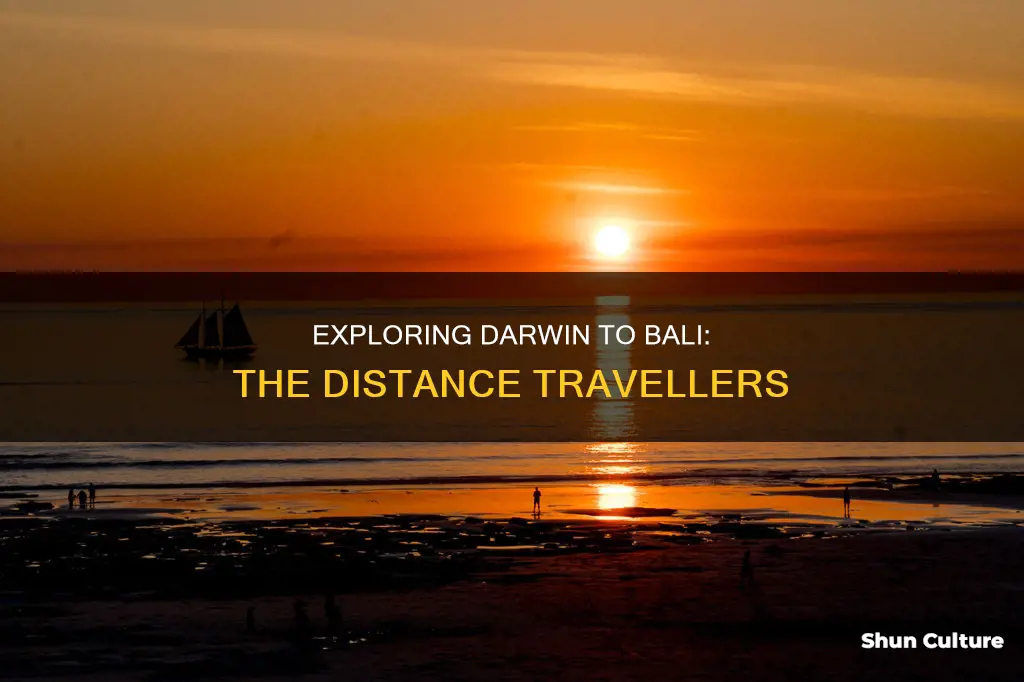 how far is bali from darwin australia