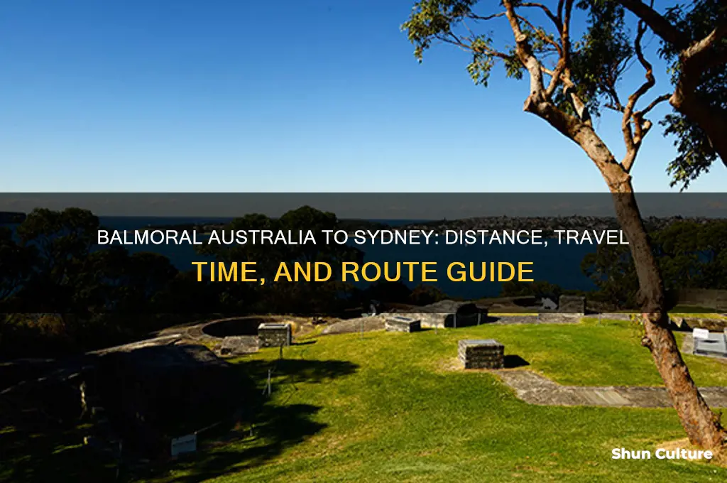 how far is balmoral australia from sydney