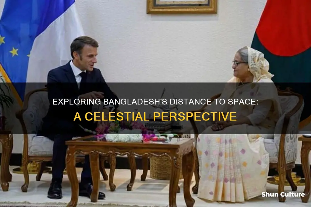 how far is bangladesh from space