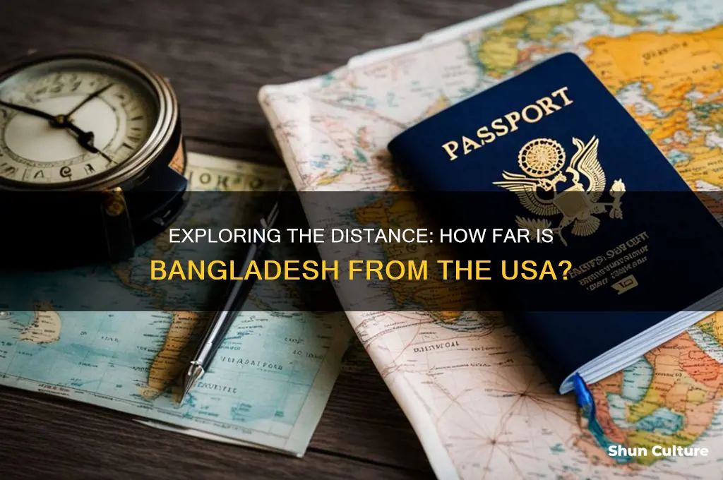 how far is bangladesh from usa