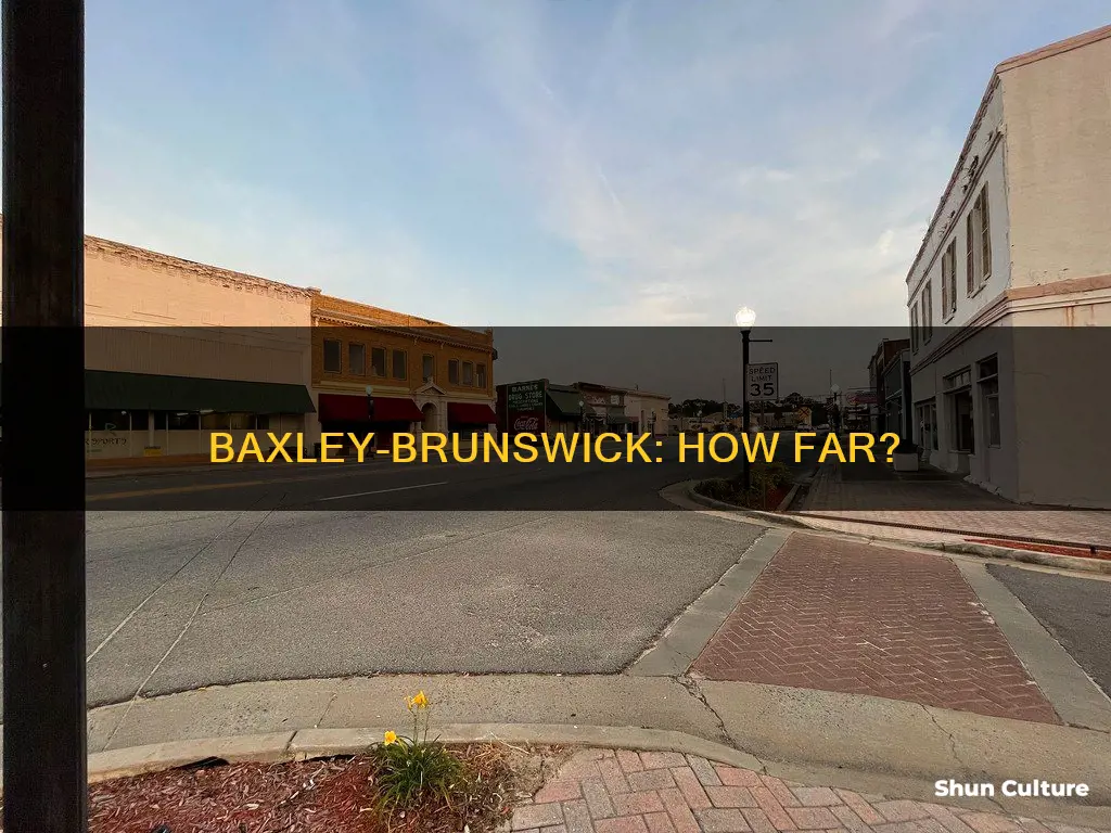 how far is baxley from brunswick