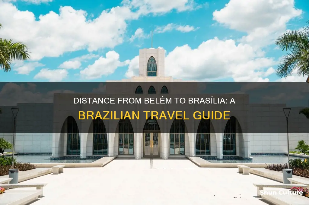 how far is belem brazil to brasilia brazil