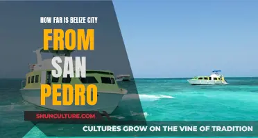 Exploring Belize: San Pedro to Belize City Distance