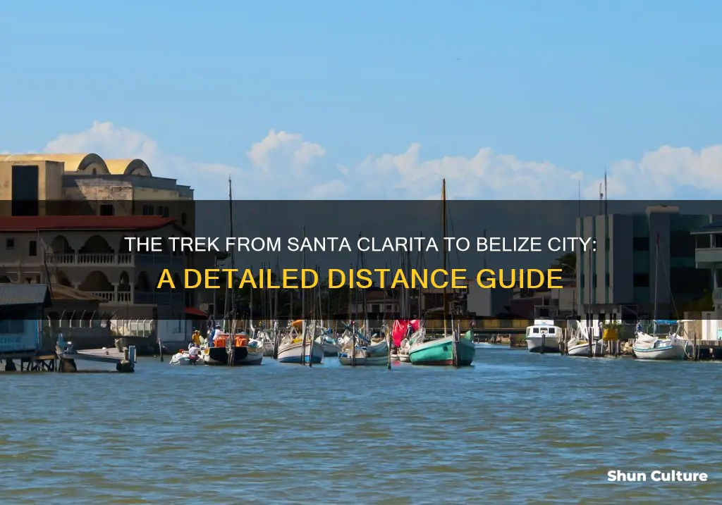 how far is belize city from santa clarita