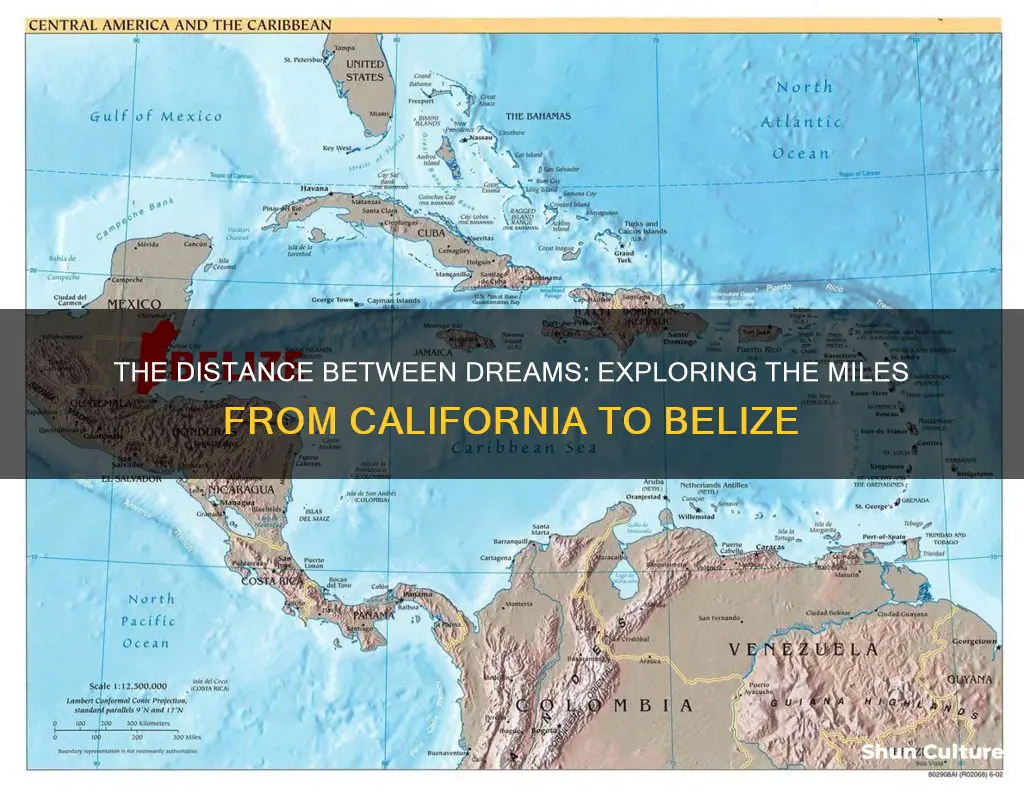 how far is belize from california