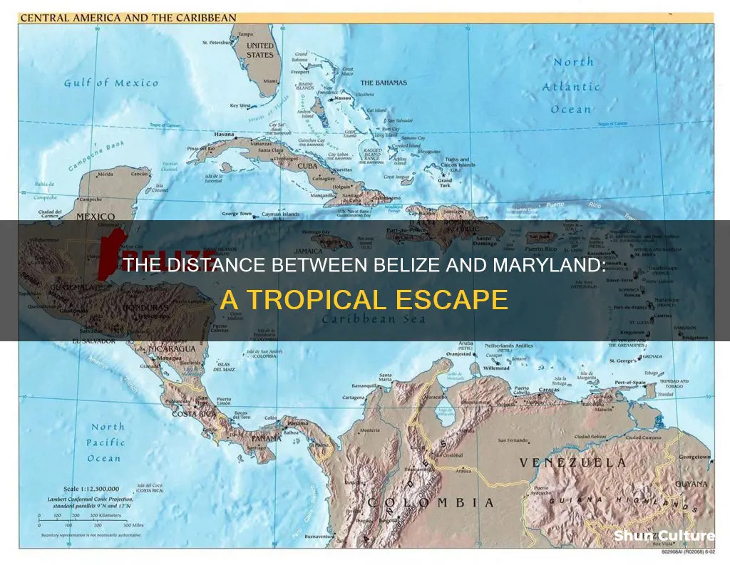 how far is belize from maryland