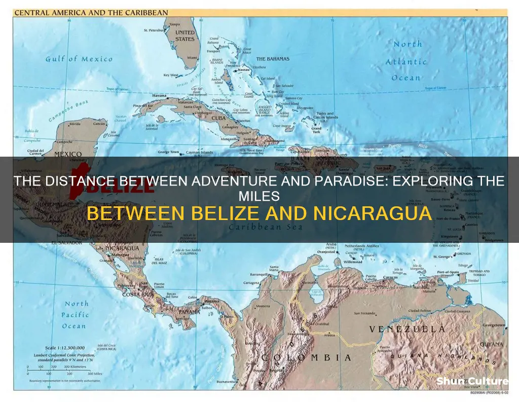 how far is belize from nicaragua