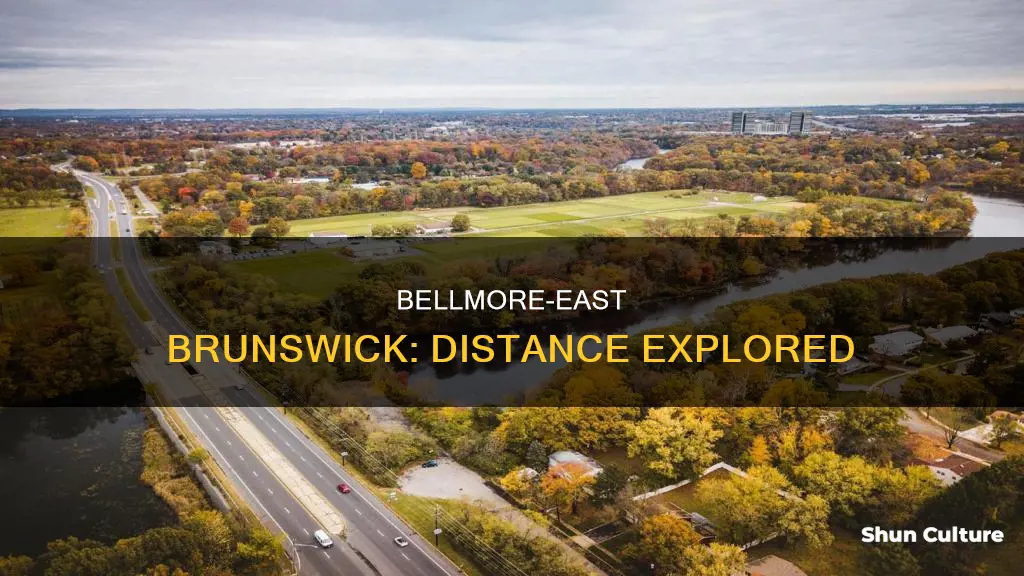 how far is bellmore ny from east brunswick nj