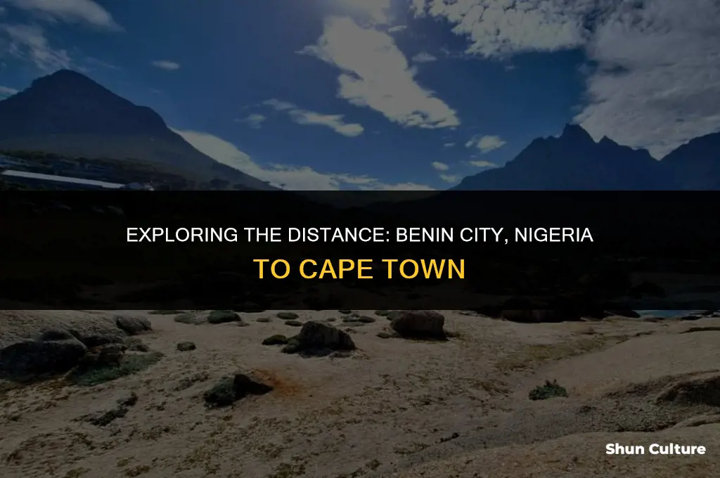 how far is benin city nigeria from cape town