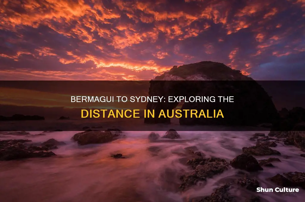 how far is bermsgui from sydney in australia