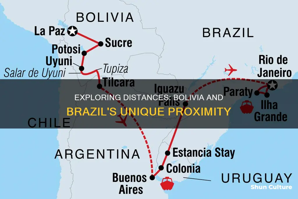 how far is bolivia from brazil