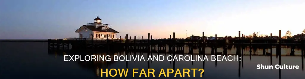 how far is bolivia nc from carolina beach nc