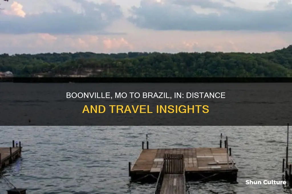 how far is boonville mo from brazil in