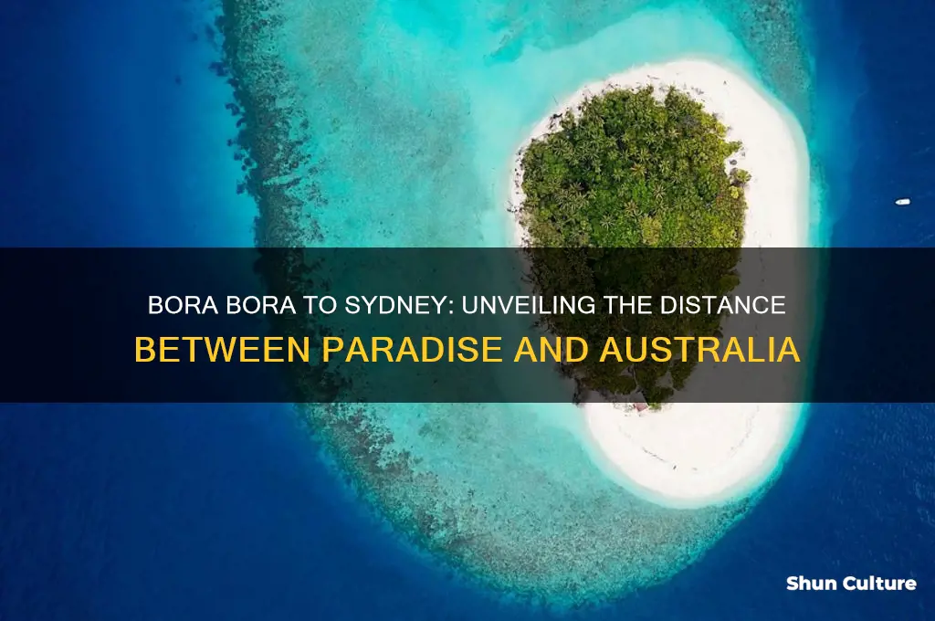 how far is bora bora from sydney australia
