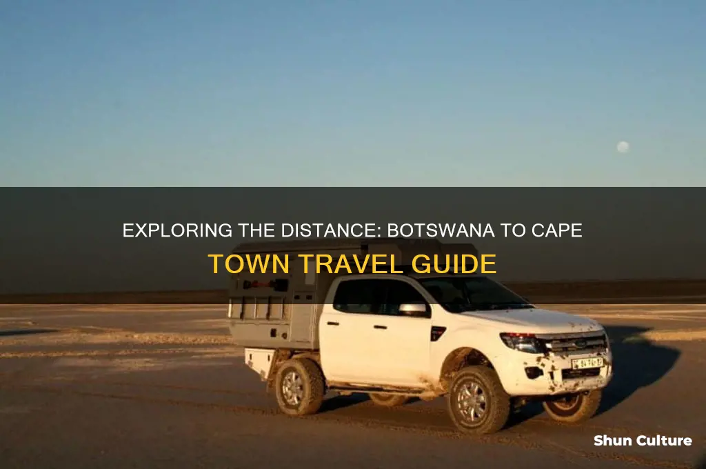 how far is botswana from cape town