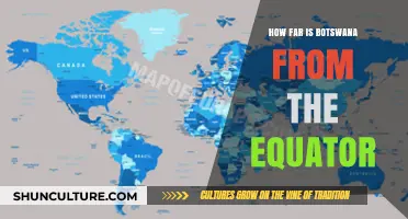 Botswana's Equatorial Distance: Exploring Its Geographic Position in Africa
