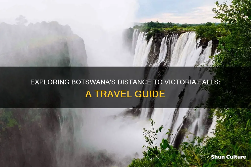 how far is botswana from victoria falls