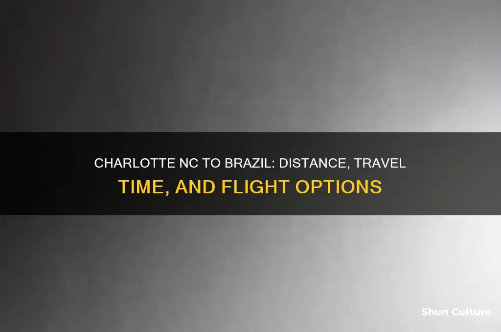 how far is brazil from charlotte nc