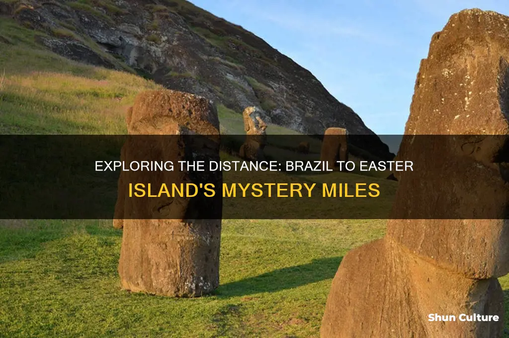 how far is brazil from easter island