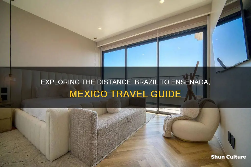 how far is brazil from ensenada mexico