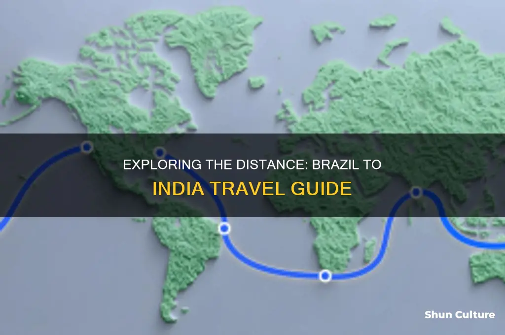 how far is brazil from india