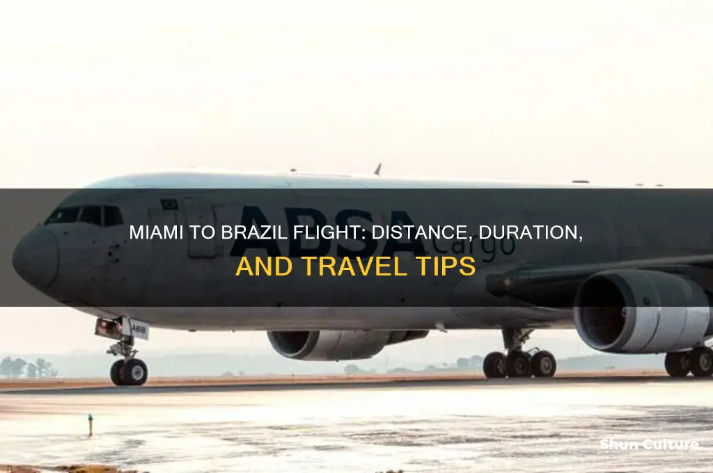 how far is brazil from miami by plane