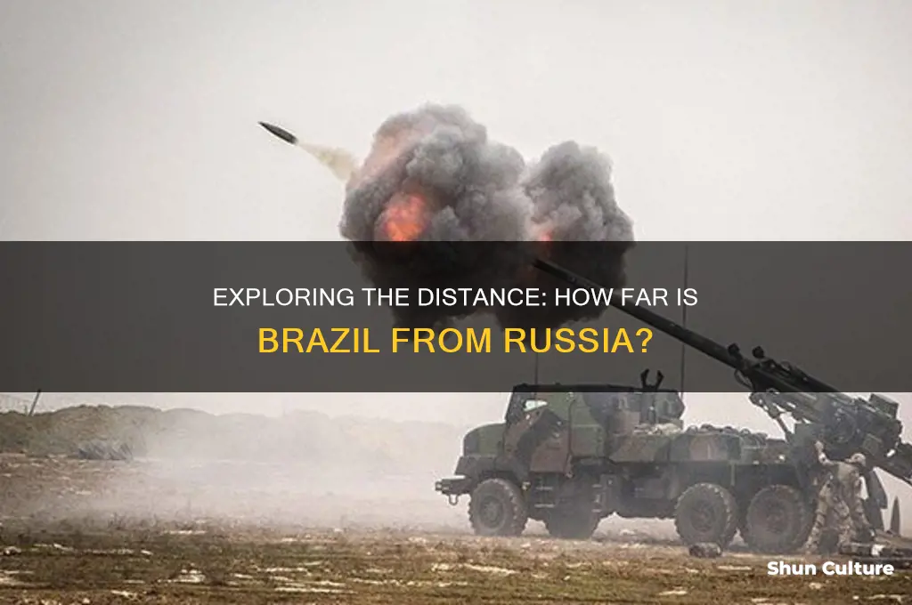 how far is brazil from russia