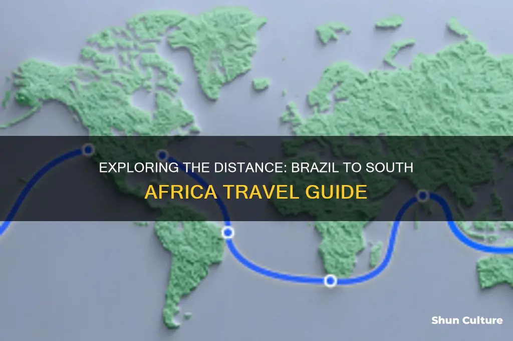 how far is brazil from south africa