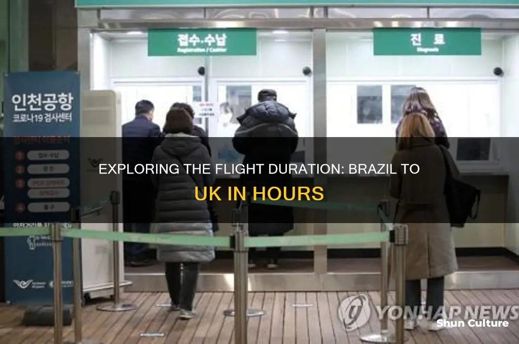 how far is brazil from uk in hours