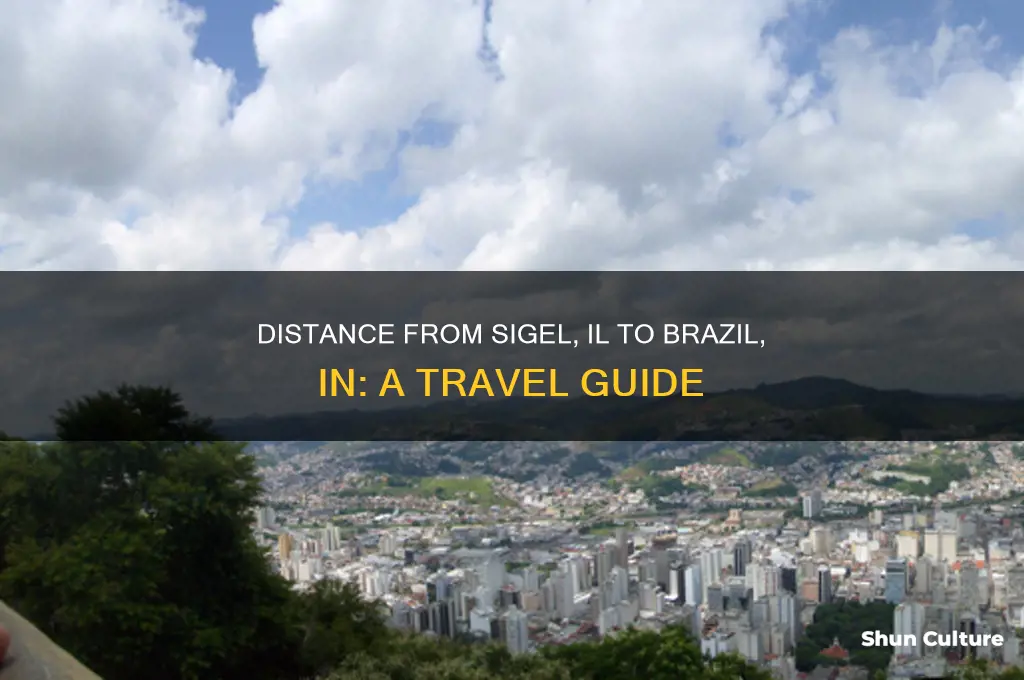 how far is brazil indiana from sigel il