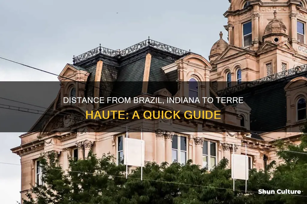 how far is brazil indiana from terre haute indiana