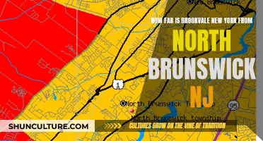 Brookvale, NY: Distance from North Brunswick, NJ