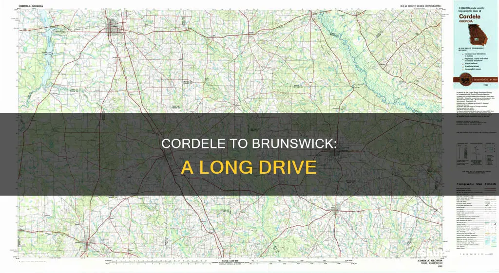 how far is brunswick from cordele ga