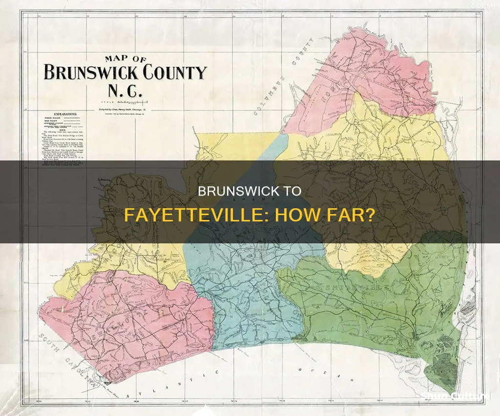 how far is brunswick from fayetteville nc