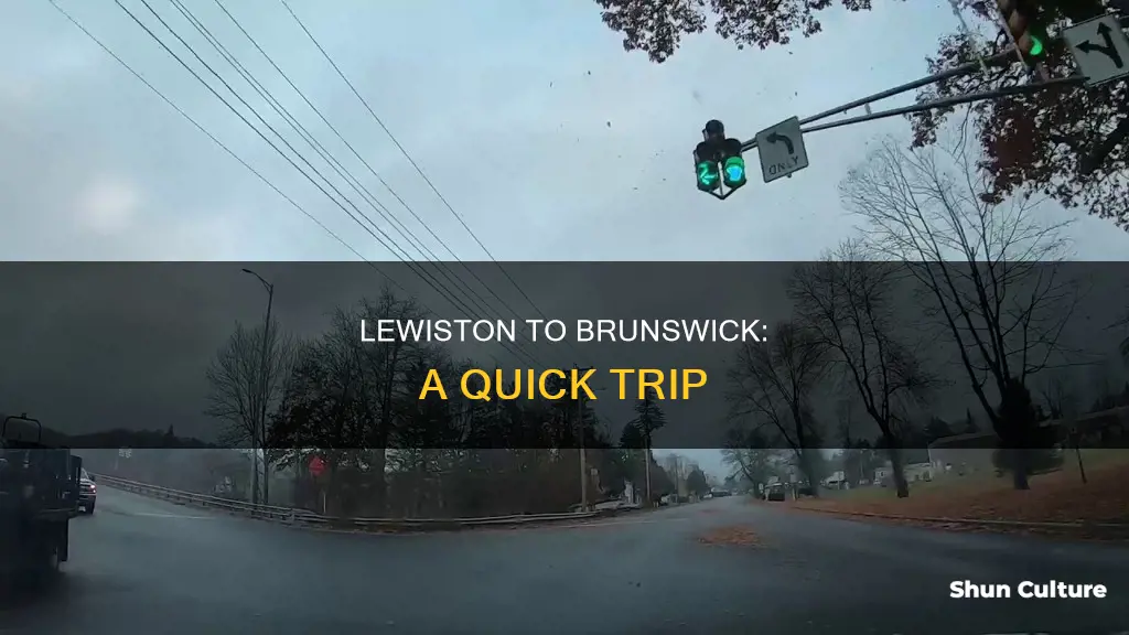 how far is brunswick from lewiston