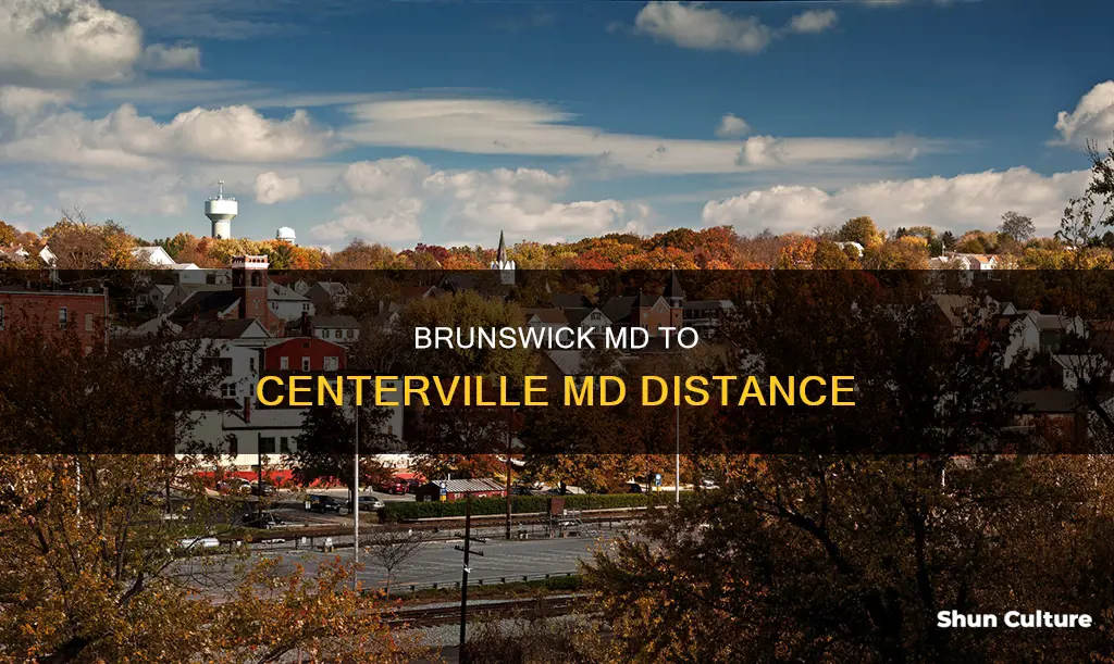 how far is brunswick md from centerville md